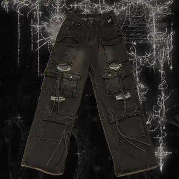 opium Y2K 그런지 gimmick wide denim archive