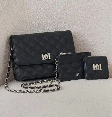 Darich 다리치 DD 로고 퀼팅 트래블 세트 블랙 BLK