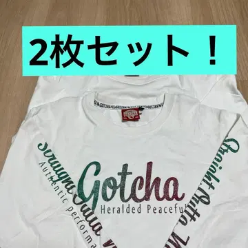 Gotcha 화이트 긴팔 T셔츠 L 2장