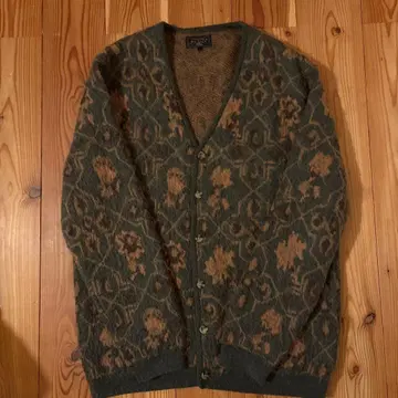 빔즈 모헤어 가디건 보태니컬 무늬