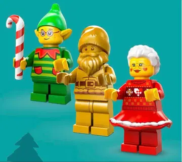LEGO 크리스마스 미니 피규어 3개 세트