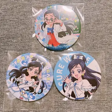 큐어 화이트 캔뱃지 세트