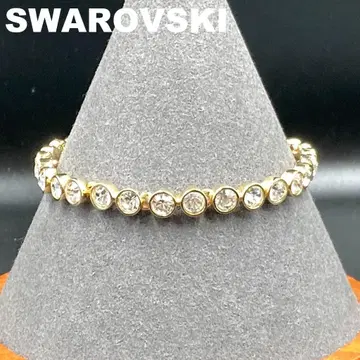 SWAROVSKI 스와로브스키 팔찌 골드 크리스탈 새상품급