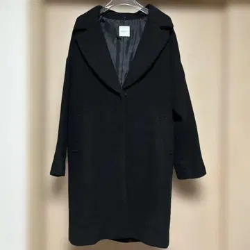 OPAQUE CLIP 블랙 심플 체스터 코트