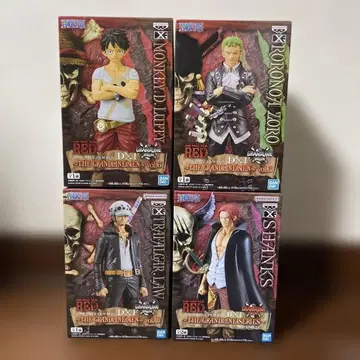 [ 미개봉 ] ONE PIECE FILM RED DXF 피규어 4체 세트
