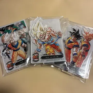 드래곤볼 40주년 제일복권 아크릴 스탠드 사이어인 세트