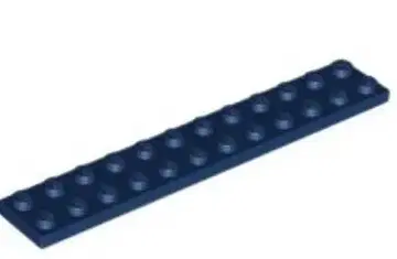 레고 2445 플레이트 2x12 다크 블루 30개