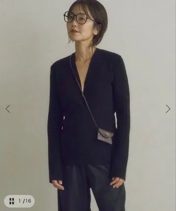 Plage MY_deep v 니트