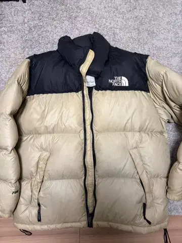 THE NORTH FACE 다운 자켓 L 사이즈 베이지/블랙