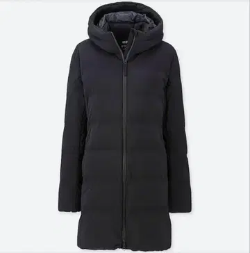 새상품급 유니클로 심리스 다운 숏코트 블랙 M