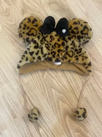 디즈니 레오파드 무늬 팬캡