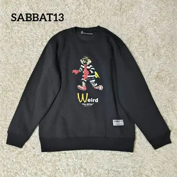 새상품급 SABBAT13 사바토서틴 Weird 크루넥 맨투맨