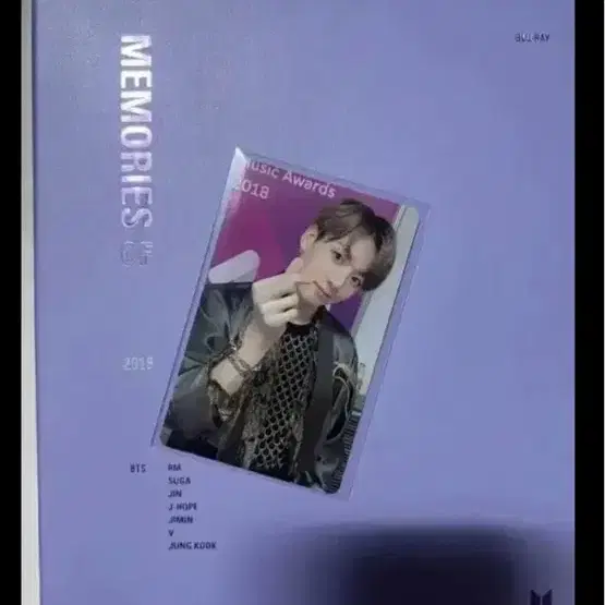 방탄 bts 2018 메모리즈 블루레이세트+정국 jungkook 포카