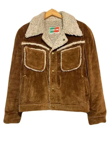 US 구제 의류 70s 빈티지 코듀로이 보아 자켓 브라운