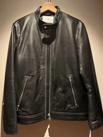 시착만 한 상품 유나이티드 애로우즈 블랙 가죽 싱글 라이더 자켓