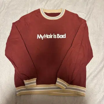 [ XL ] My Hair is Bad 버건디 트레이닝복