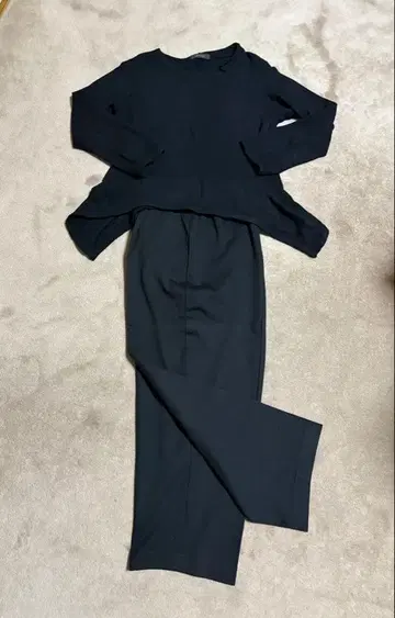 블랙 셋업 수트