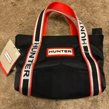 HUNTER 숄더백 블랙/레드