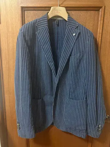 L.B.M.1911 테일러드 자켓 스트라이프 네이비 50 상당