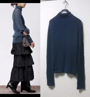 이에나 IENA LA BOUCLE FUUGA 리브 터틀 풀오버 니트