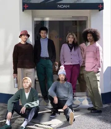 noah nyc shetland cardigan Black size-L