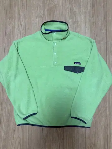 컨디션 최상 98년 patagonia 신틸라 스냅t 라임 에이드 그린 L