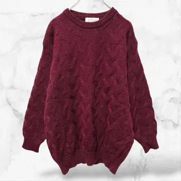 [베네통] 긴팔 니트 스웨터 올 패턴(46/4L)