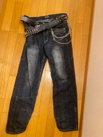 wild Life 다크 블루 스트레이트 데님 헤이세이