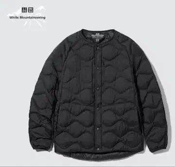 유니클로 화이트 마운티니어링 울트라 라이트 다운 블랙 l