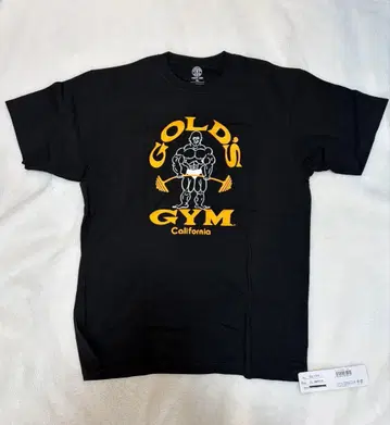 GOLD'S GYM 블랙 XL 베이직 T셔츠 80's 트레이닝용