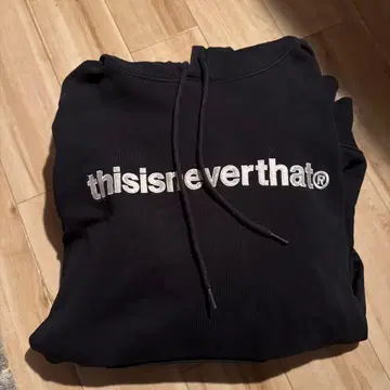 thisisneverthat 후드 부착 후드티 블랙