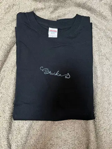 [유이카] 로고T셔츠 블랙 L