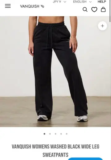 Vanquish fitness 블랙 와이드 레그 스웨트 팬츠