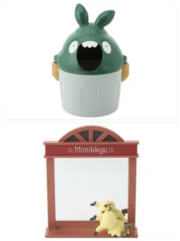 포켓몬 센터 야부크론 더스트 박스 미미큐 스탠드 거울 세트