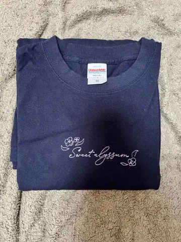 [ 유이카 ] [ Sweet alyssum ] 롱 T셔츠 네이비 XL