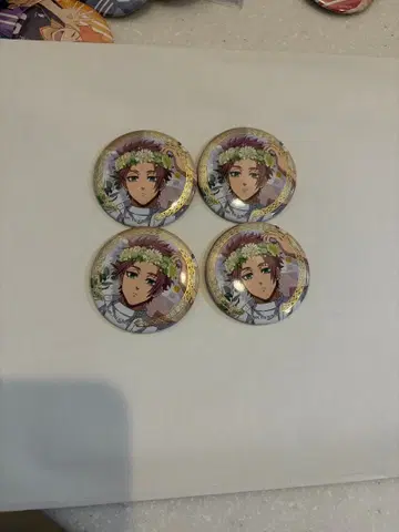 블루 록 Flower crown 이토시 린 금박 캐릭터 배지