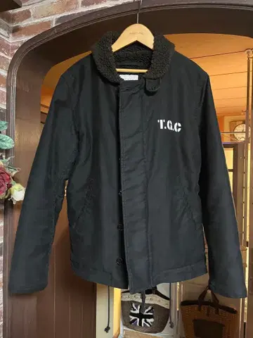 STALL 스톨 블랙 자켓 플리스 카라 부착