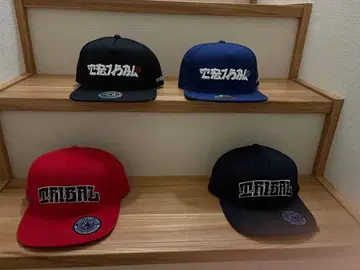 로고 자수 스냅백 캡 빨간색 파랑 블랙