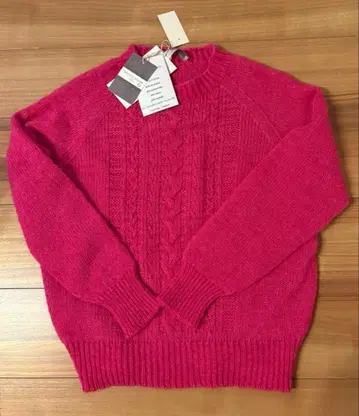 새상품급 트리코 진 마르크 모헤어 혼방 핑크 F