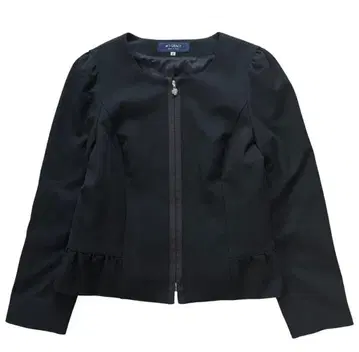 엠즈 그레이시 자켓 꽃무늬 지퍼 플라워 40 사이즈 블랙