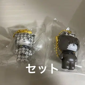 타이니 참 키티 흑백 걸리시 시크릿 마스코트 참