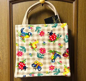 페일러 FEILER 하이디 체크 미니 토트백 베이지