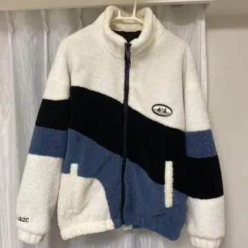 컬러 블록 플리스 자켓