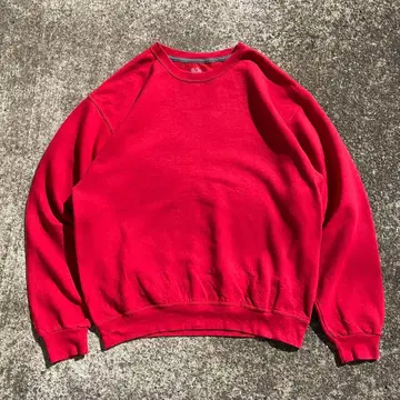 FRUIT OF THE LOOM 무지 플레인 구제 의류 맨투맨 넉넉한 폭