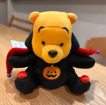디즈니 스토어 할로윈 푸우 봉제 인형 박쥐 레트로