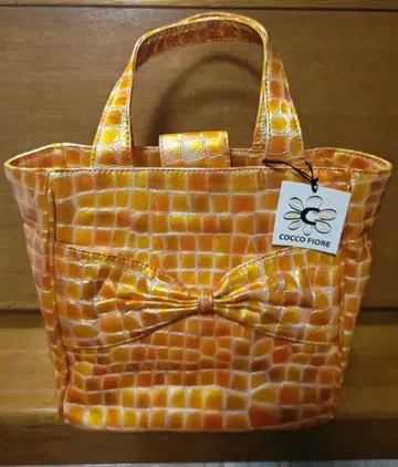 COCCO FIORE 오렌지 토트백