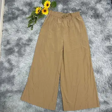 MACPHEE 가우초 팬츠 허리밴딩 여성용 베이지 36