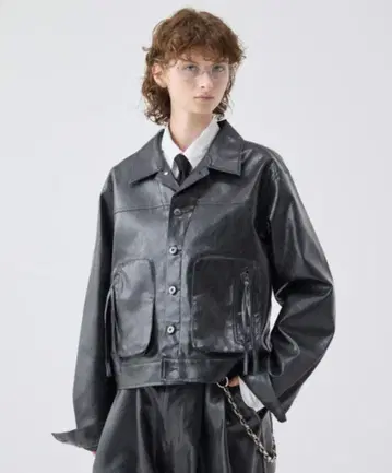 소에르테 빈티지 라이크 밀리터리 쇼트 재킷