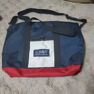 TOMMY 숄더백 네이비/레드