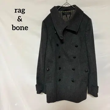 rag&bone NEW YORK 더블 브레스트 피 코트 S 그레이